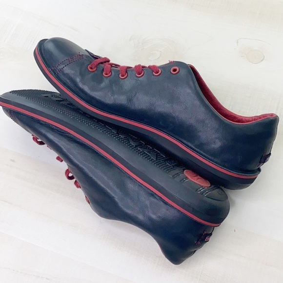 Sold Camper Beetle 18648 Mens Black Red Leather - Picture 2 of 14